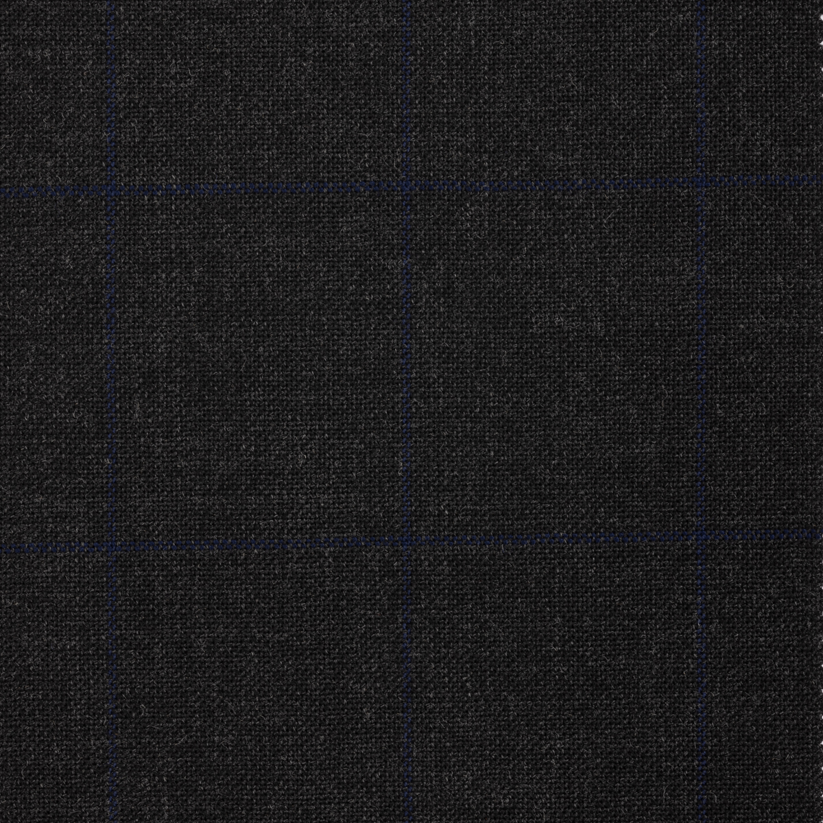 Charcoal Grey with Royal Blue Windowpane